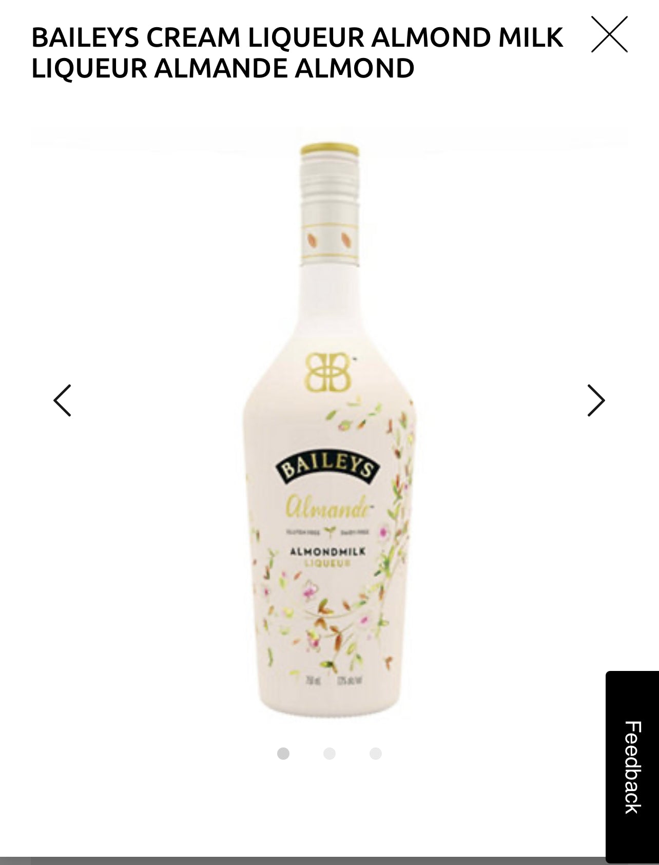 Baileys Almond Milk Liqueur Almande 26