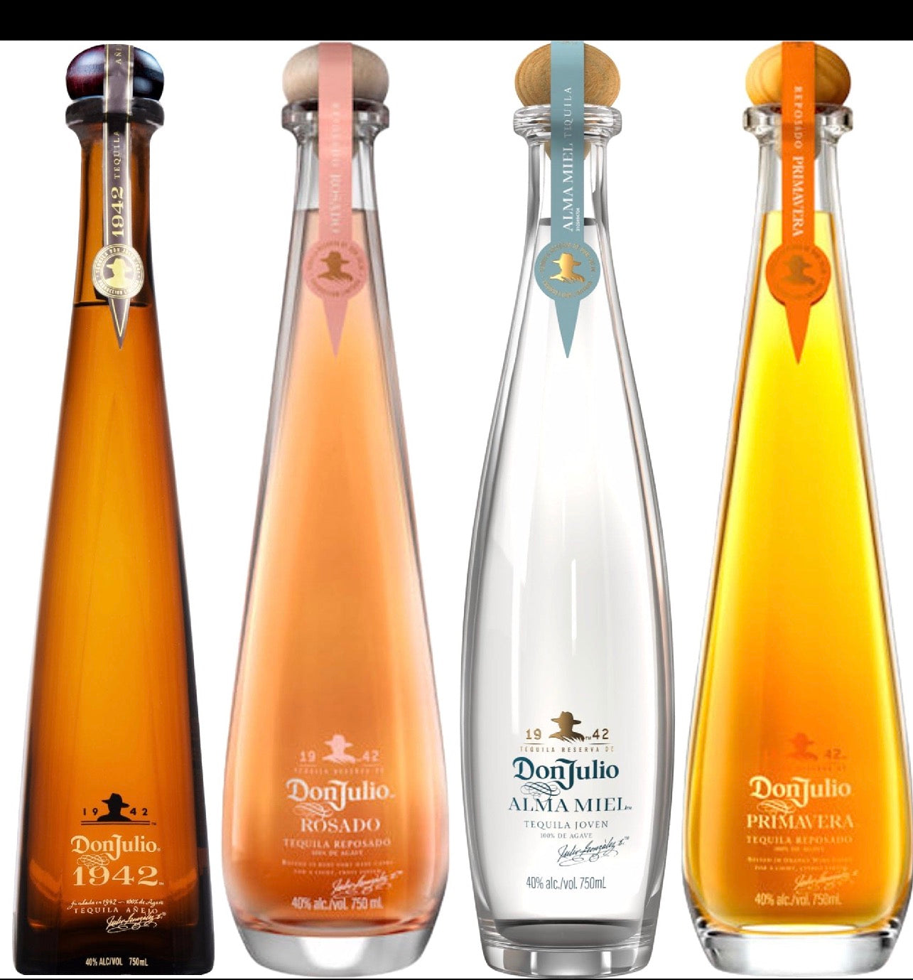 Don Julio 1942, Rosado, Alma Miel and Primavera Tequila Bundle