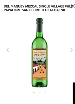 Del Maguey Mezcal Single Village Wild Papalome San Pedro Teozacoal 90