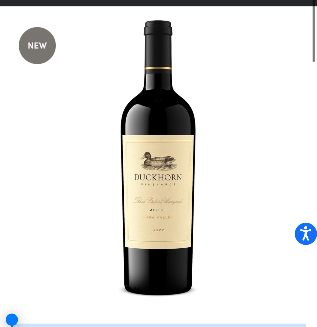 2022 Duckhorn Vineyards Napa Valley Merlot Three Palms Vineyard