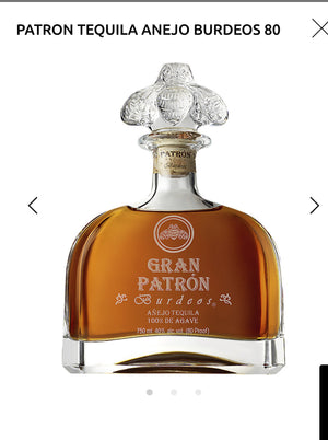 Patron Tequila Anejo Burdeos 80