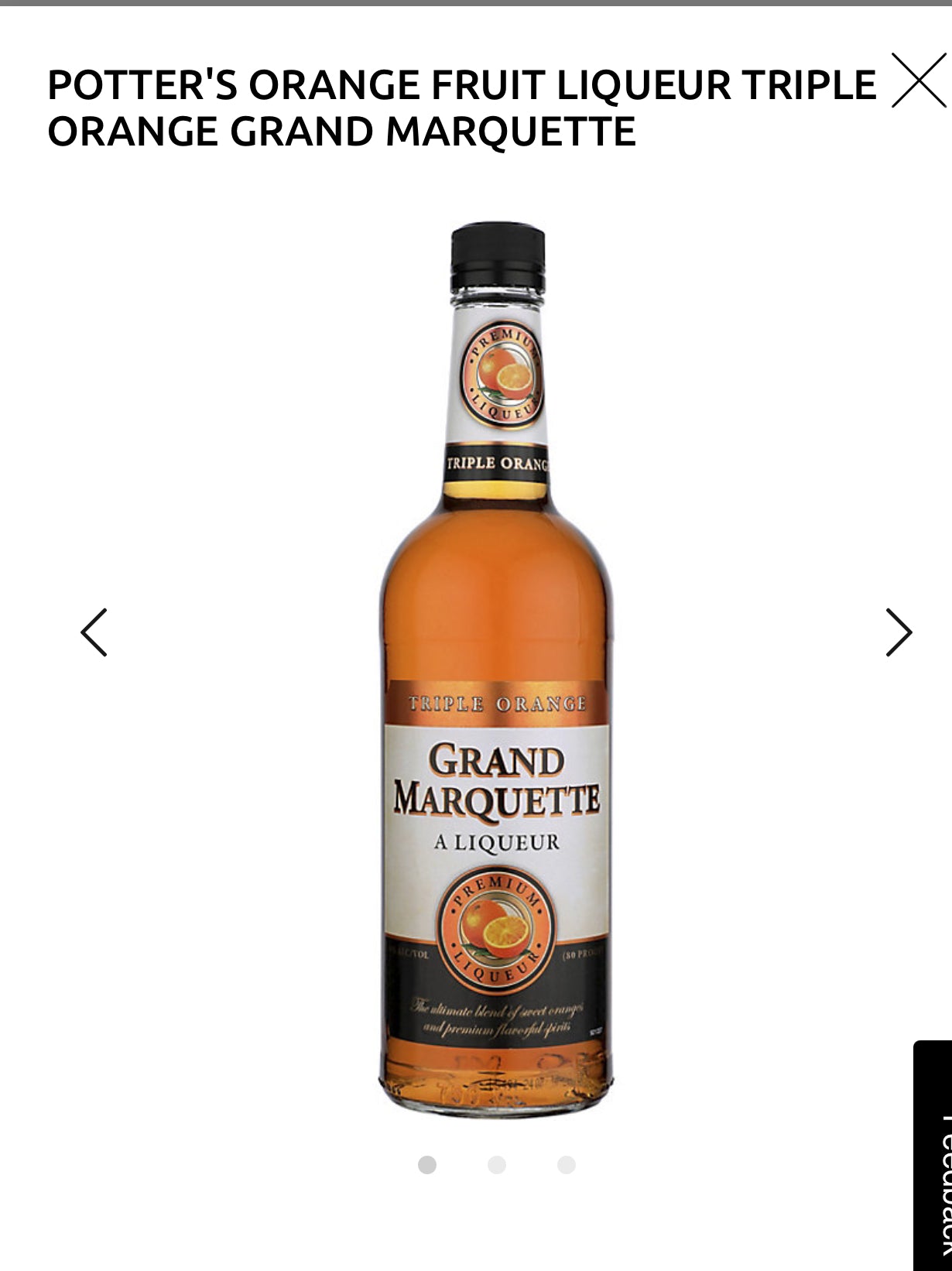 Potter's Triple Orange Grand Marquette