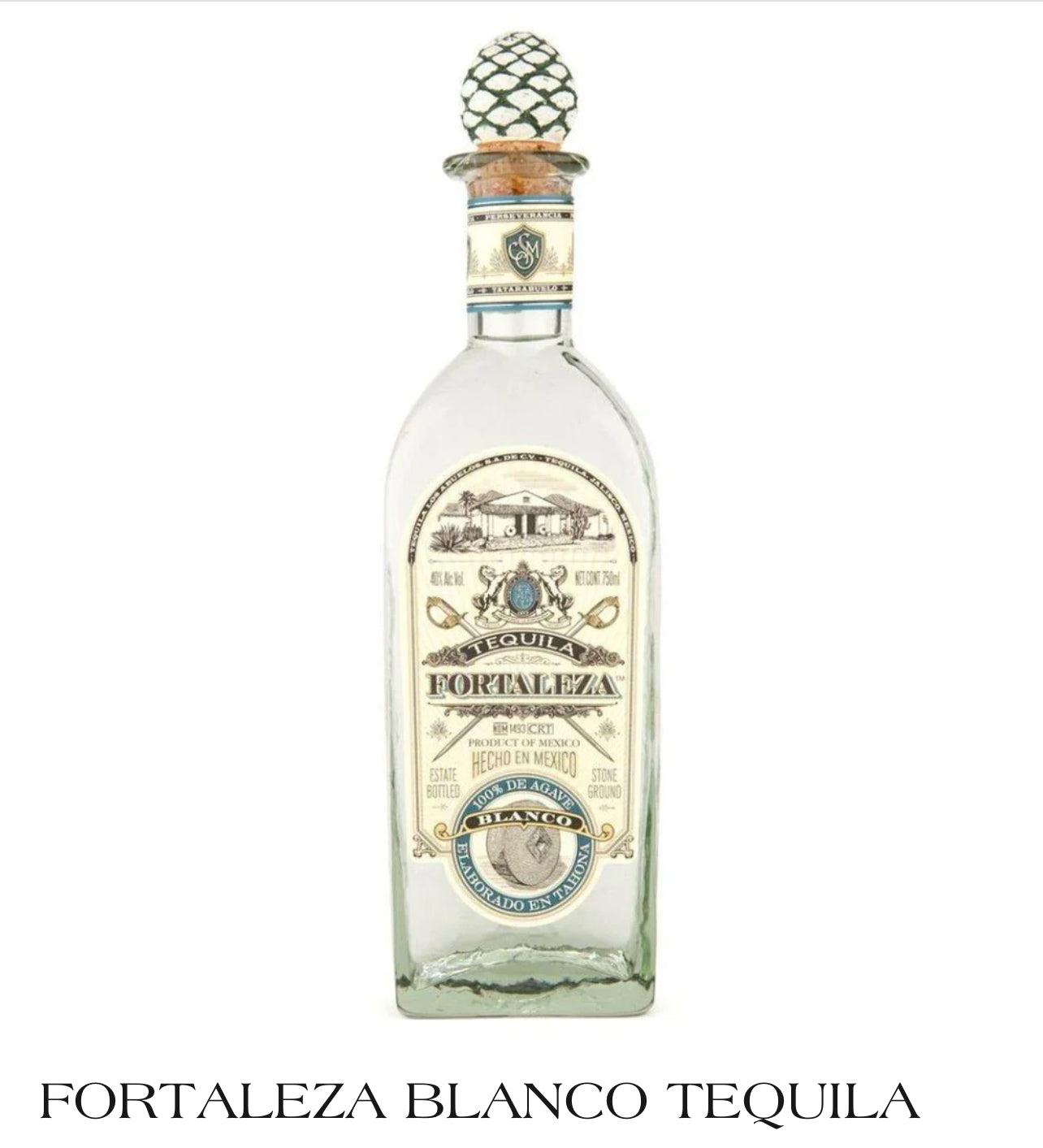 FORTALEZA TEQUILA BLANCO 750ML 6 bottles