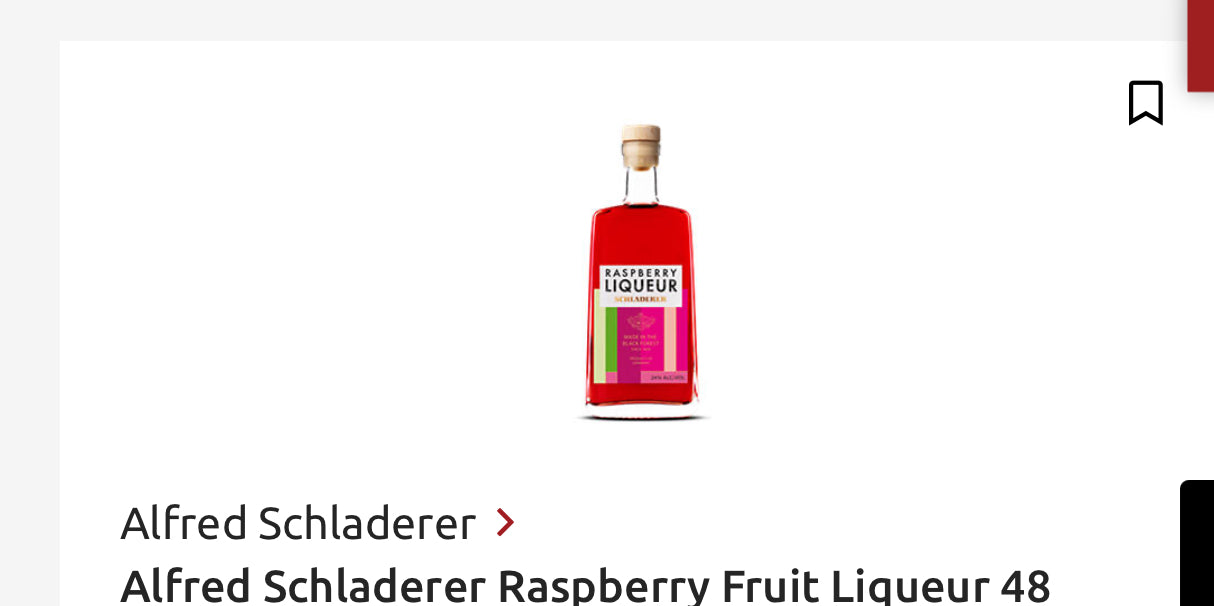 Alfred Schladerer Raspberry Fruit Liqueur 48