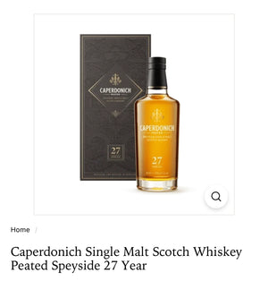 Caperdonich Single Malt Scotch Speyside 27 Yr 98.4