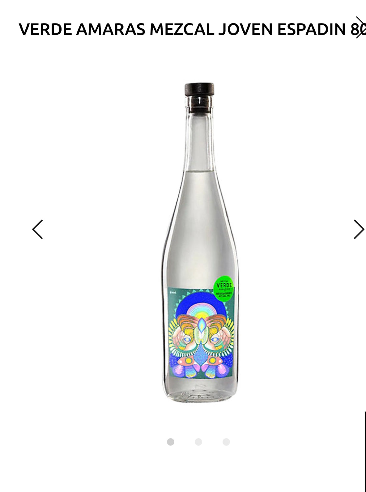 Amaras Verde Mezcal Joven Espadin