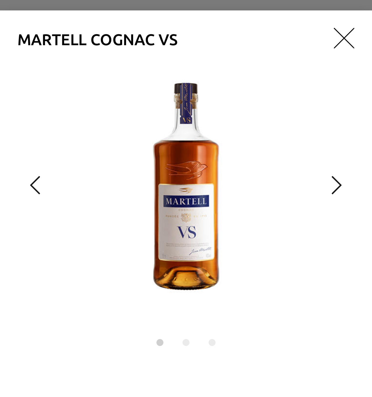 MARTELL COGNAC VS