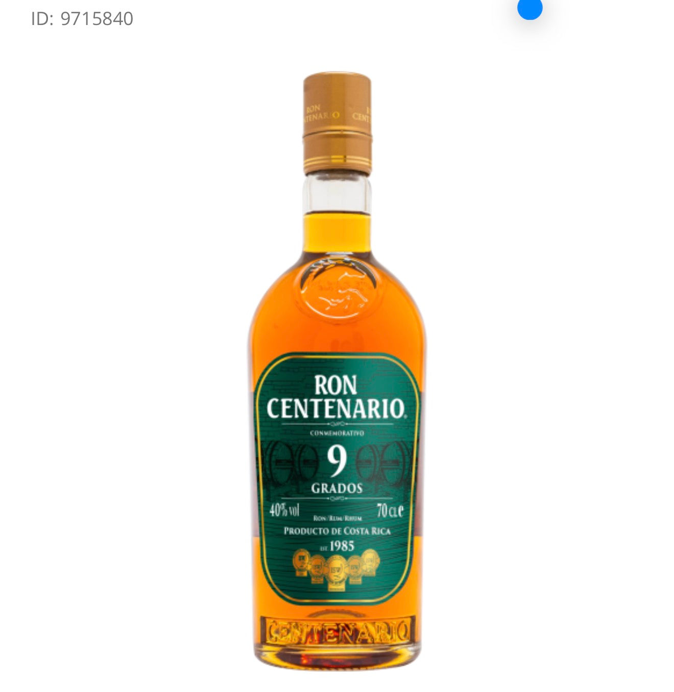 Ron Centenario Rum 9YR 750ML