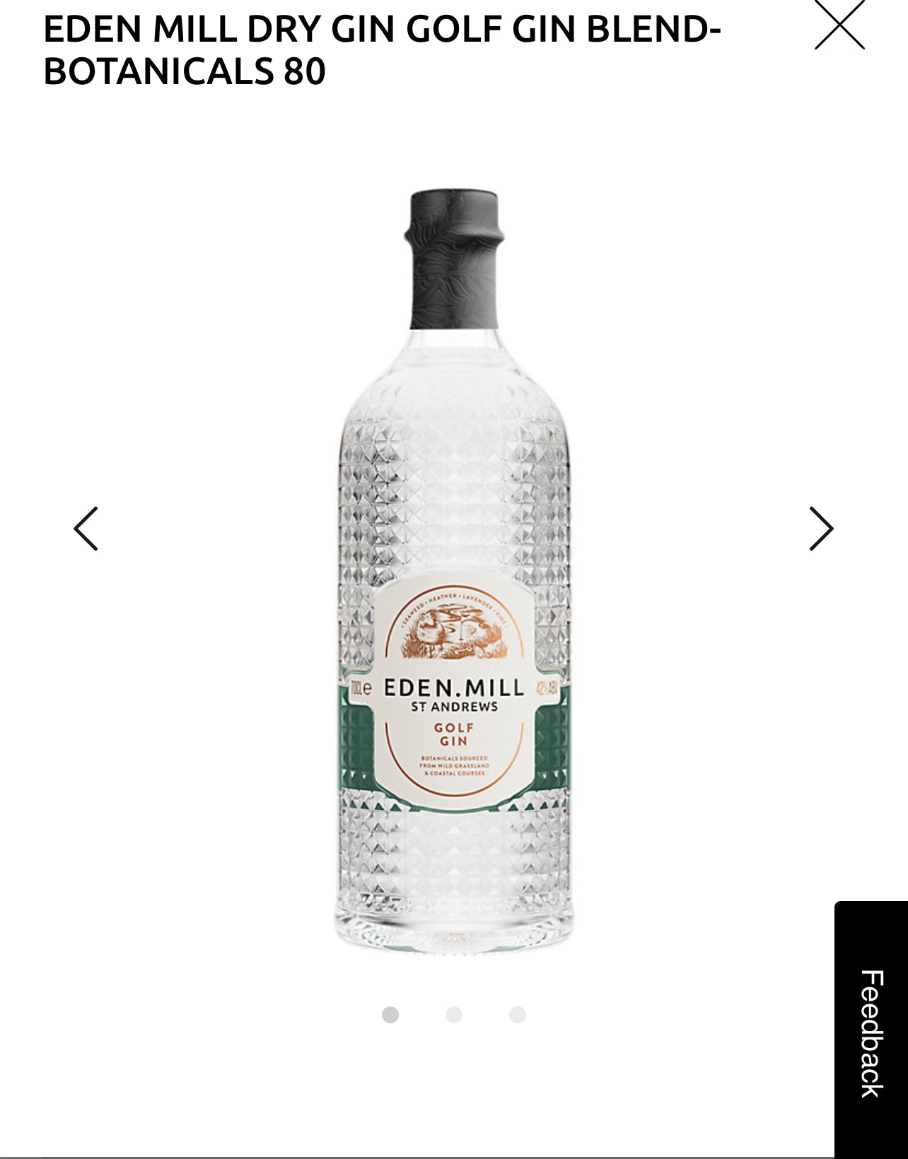 Eden Mill Golf Gin 84