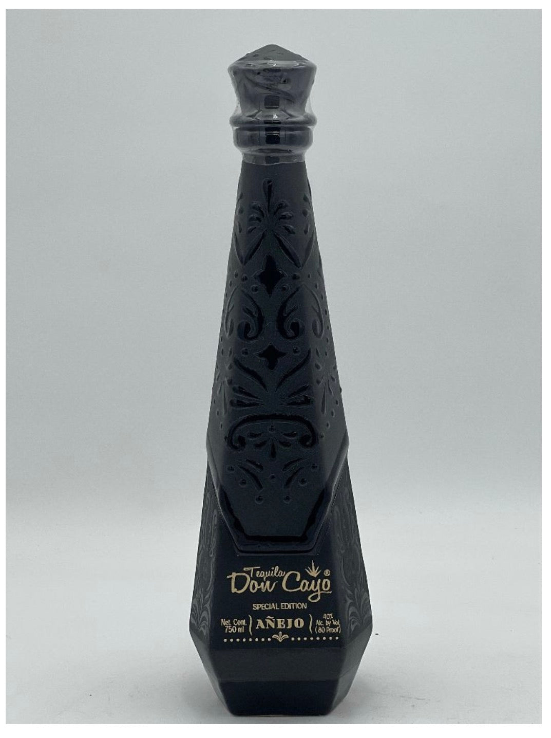Don Cayo Anejo Ceramic Tequila Black 750 Ml