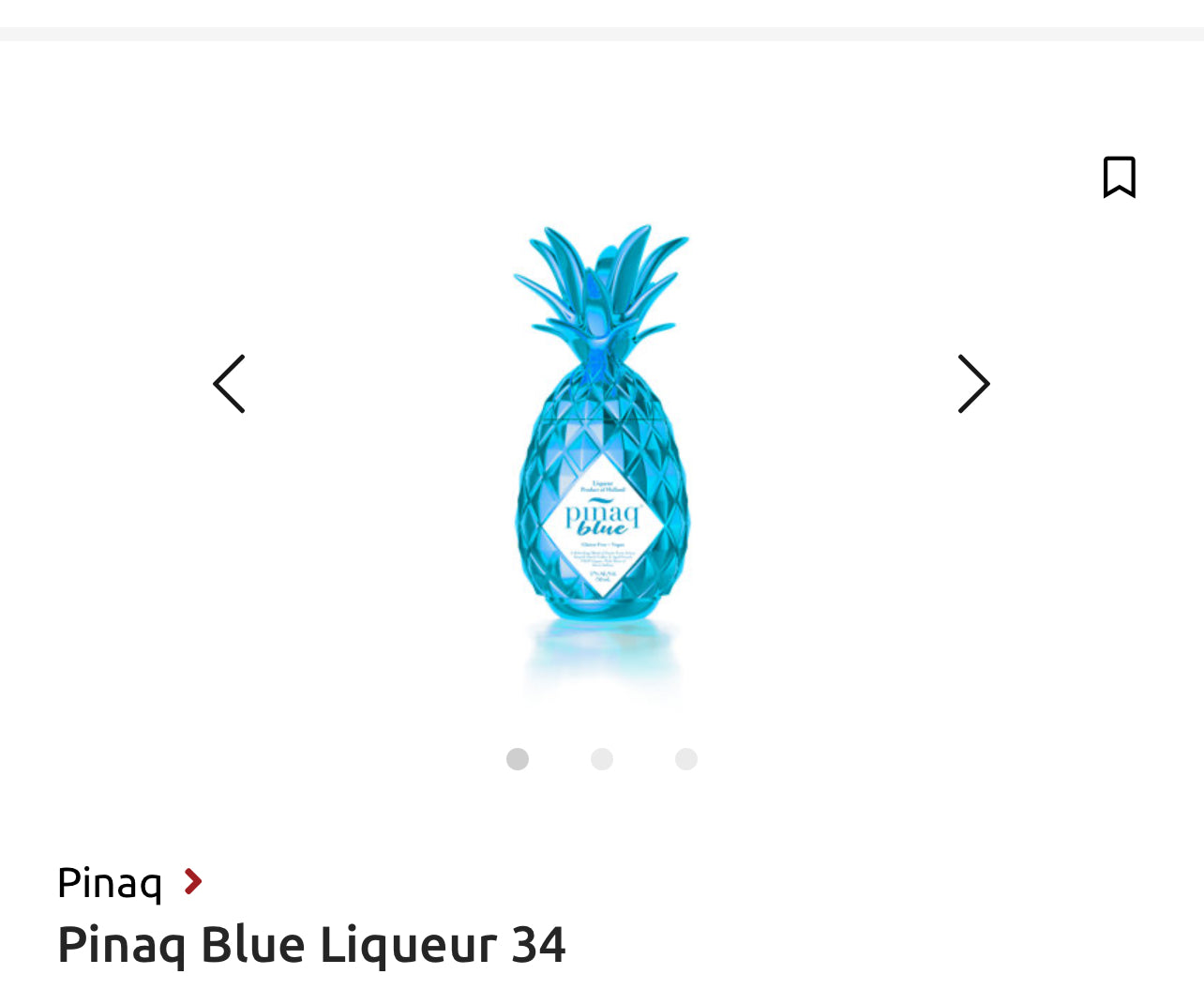 Pinaq Blue Liqueur 34