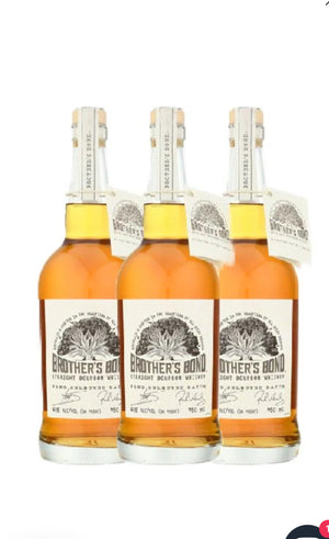 Brother's Bond Bourbon whiskey, three pack