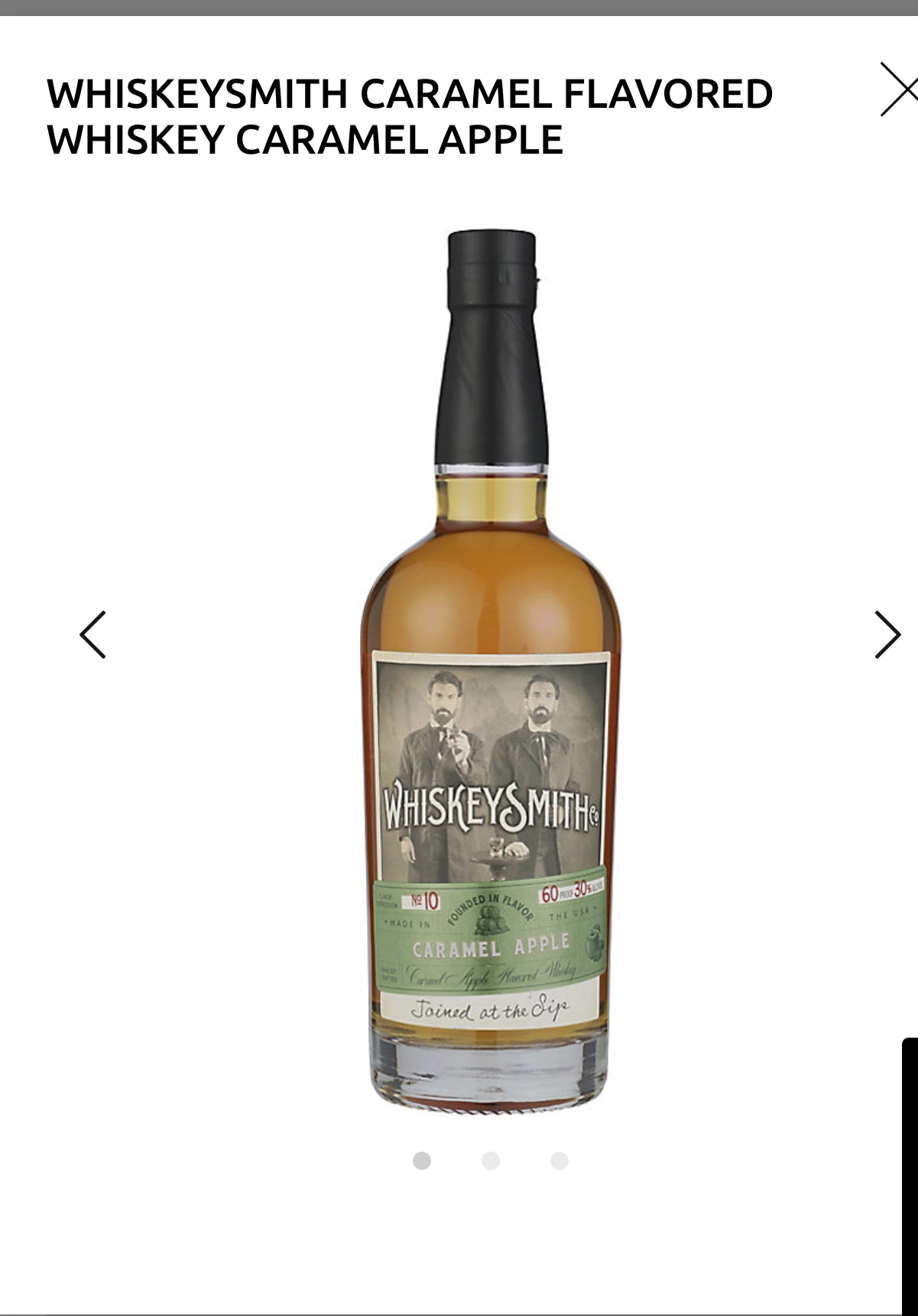 Whiskeysmith Caramel Flavored Whiskey Caramel Apple 60
