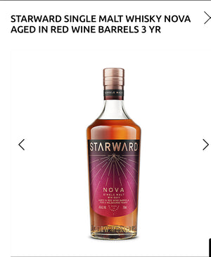 Starward Single Malt Whisky Nova Aged In Red Wine Barrels 3 Yr 82