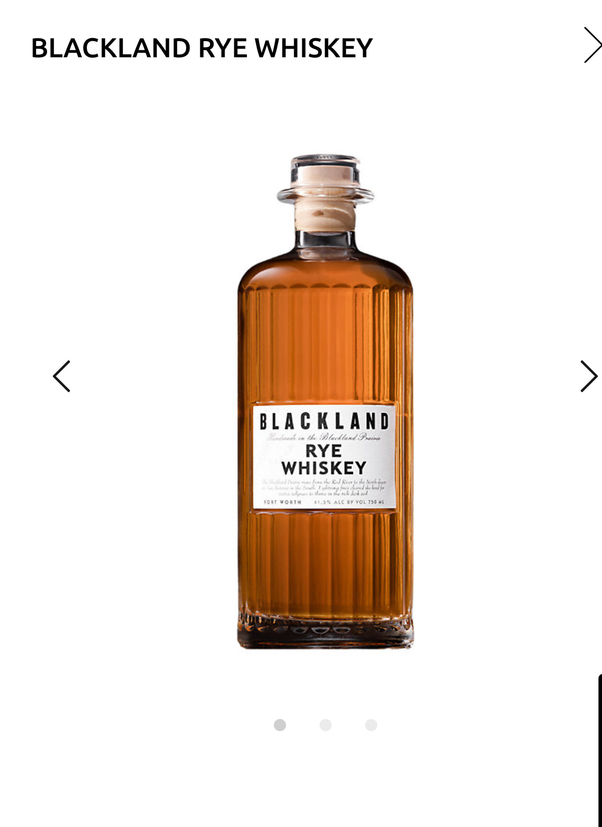 Blackland Rye Whiskey 83