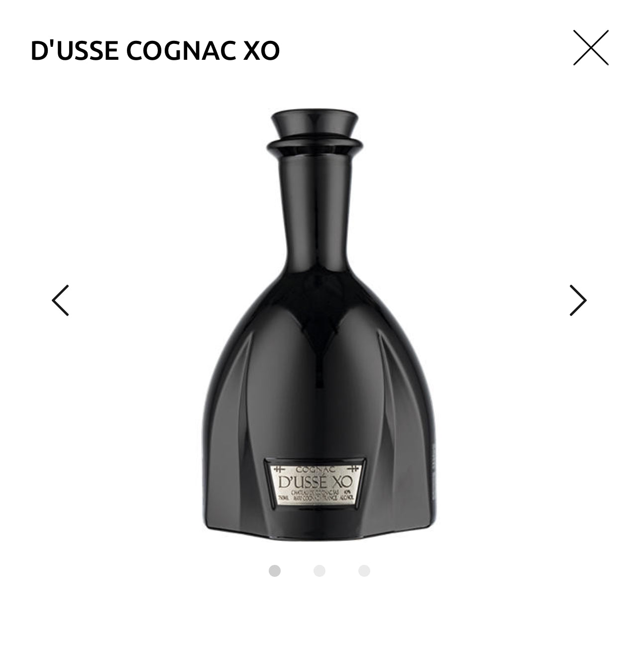 D'USSE COGNAC XO