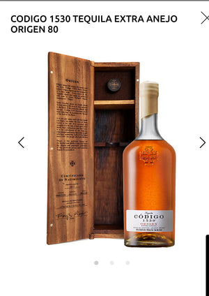 Codigo 1530 Tequila Extra Anejo Origen 80