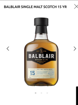 Balblair Single Malt Scotch 15 Yr 92
