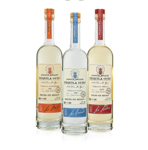 Tequila ocho Silver reposado anejo bundle