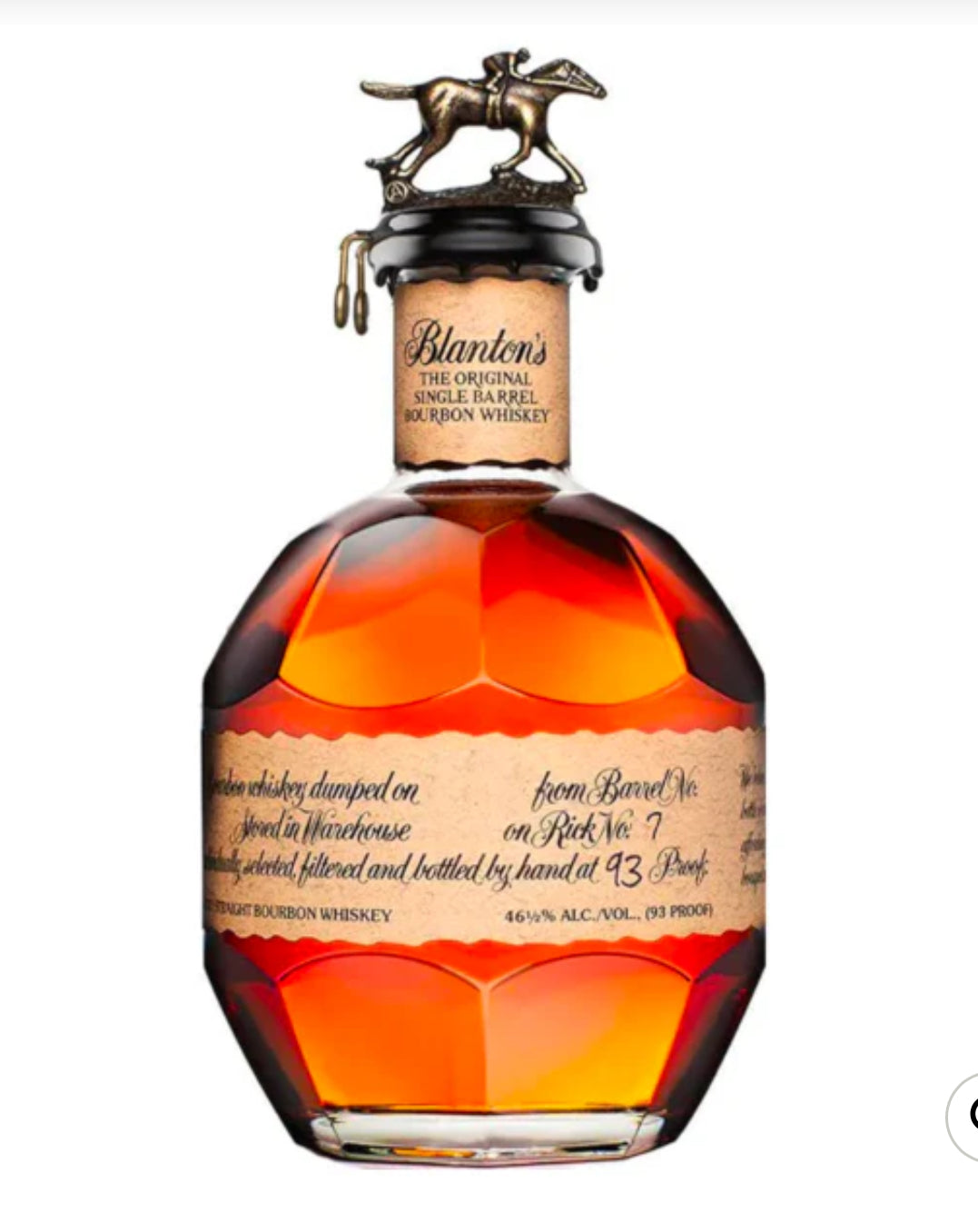 BLANTON'S ORIGINAL SINGLE BARREL BOURBON WHISKEY
