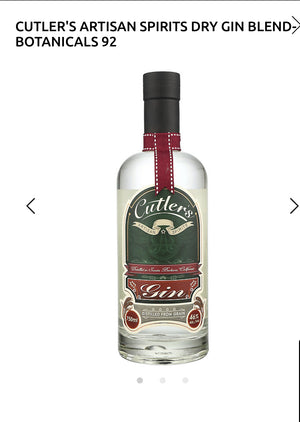 Cutler's Artisan Spirits Dry Gin 92