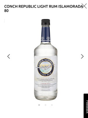 Conch Republic Light Rum Islamorada 80 1L