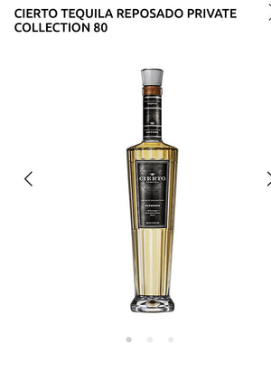 Cierto Tequila Reposado Private Collection 80