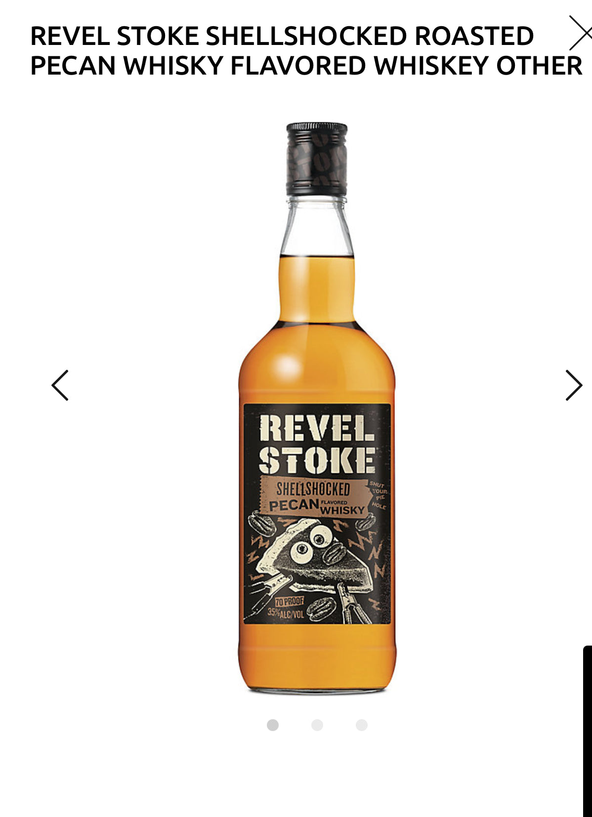 Revel Stoke Roasted Pecan Flavored Whiskey Shellshocked 70