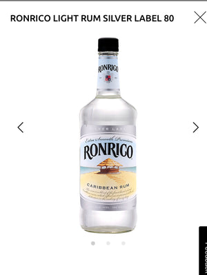 Ronrico Light Rum Silver Label 80 1L