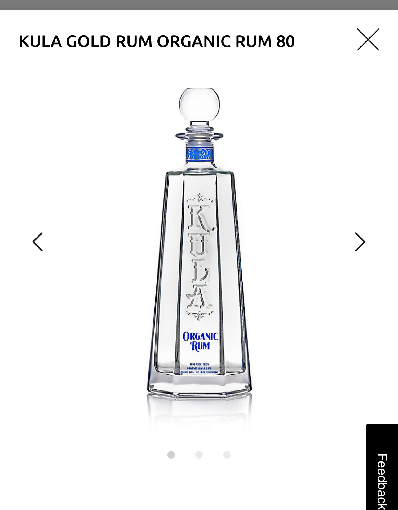Kula Organic Rum 80