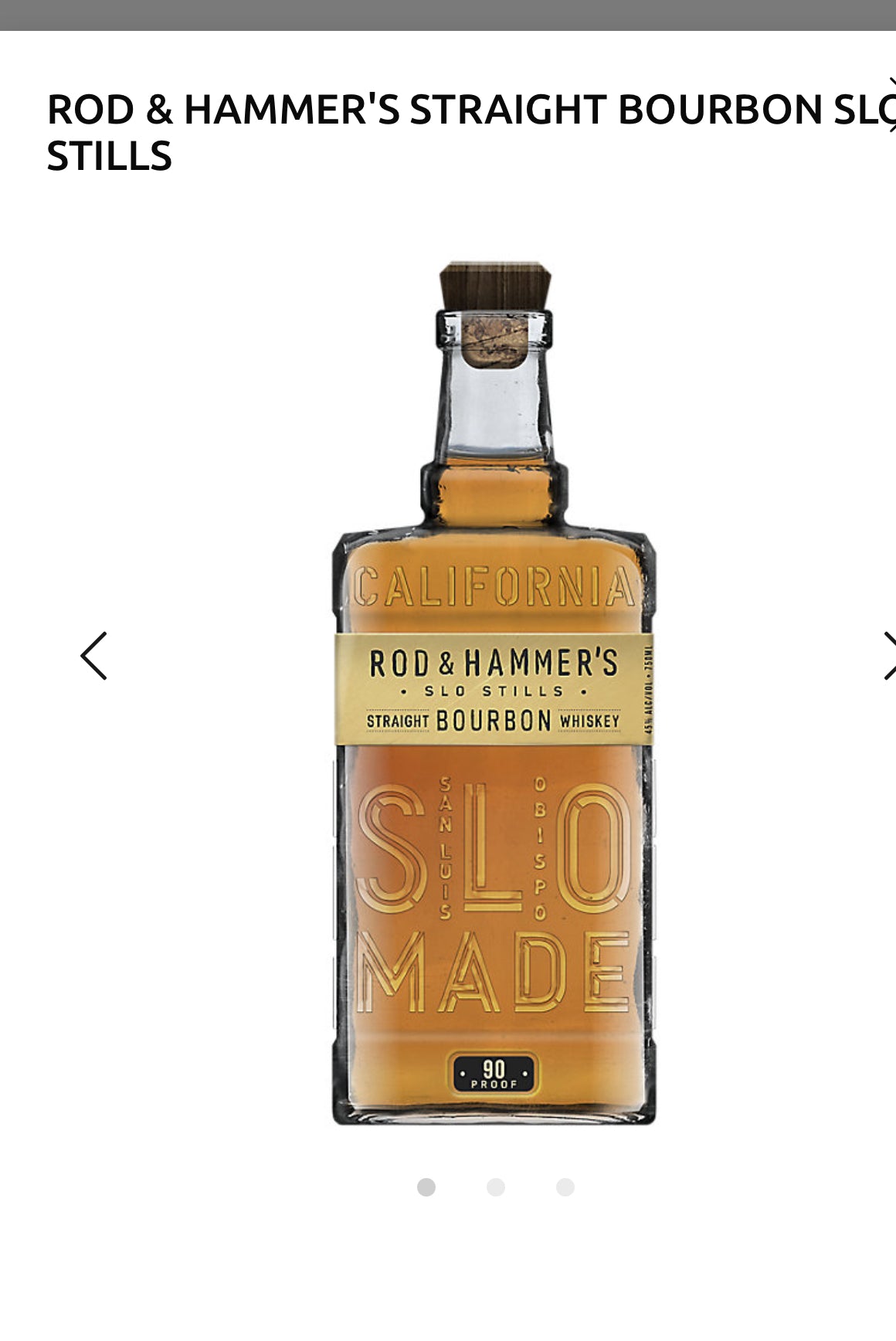 Rod & Hammer's Straight Bourbon Slo Stills 90