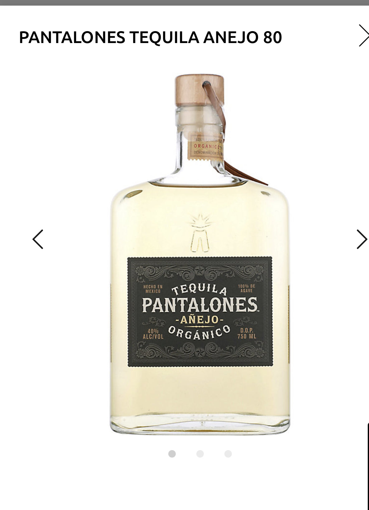 Pantalones Teq Anejo 80