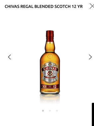 Chivas Regal Blended Scotch 12 Yr 80 No Carton