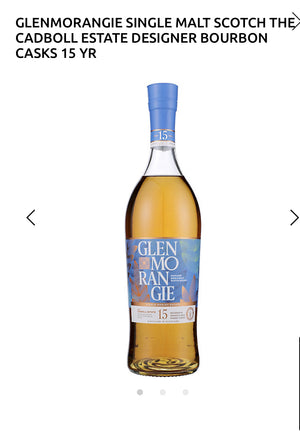 Glenmorangie Single Malt Scotch The Cadboll Estate Designer Bourbon Casks 15 Yr 86