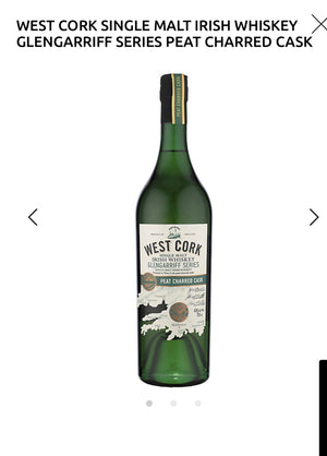 West Cork Single Malt Irish Whiskey Glengarriff Series Peat Charred Cask 86