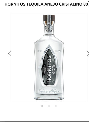 Hornitos Tequila Anejo Cristalino 80
