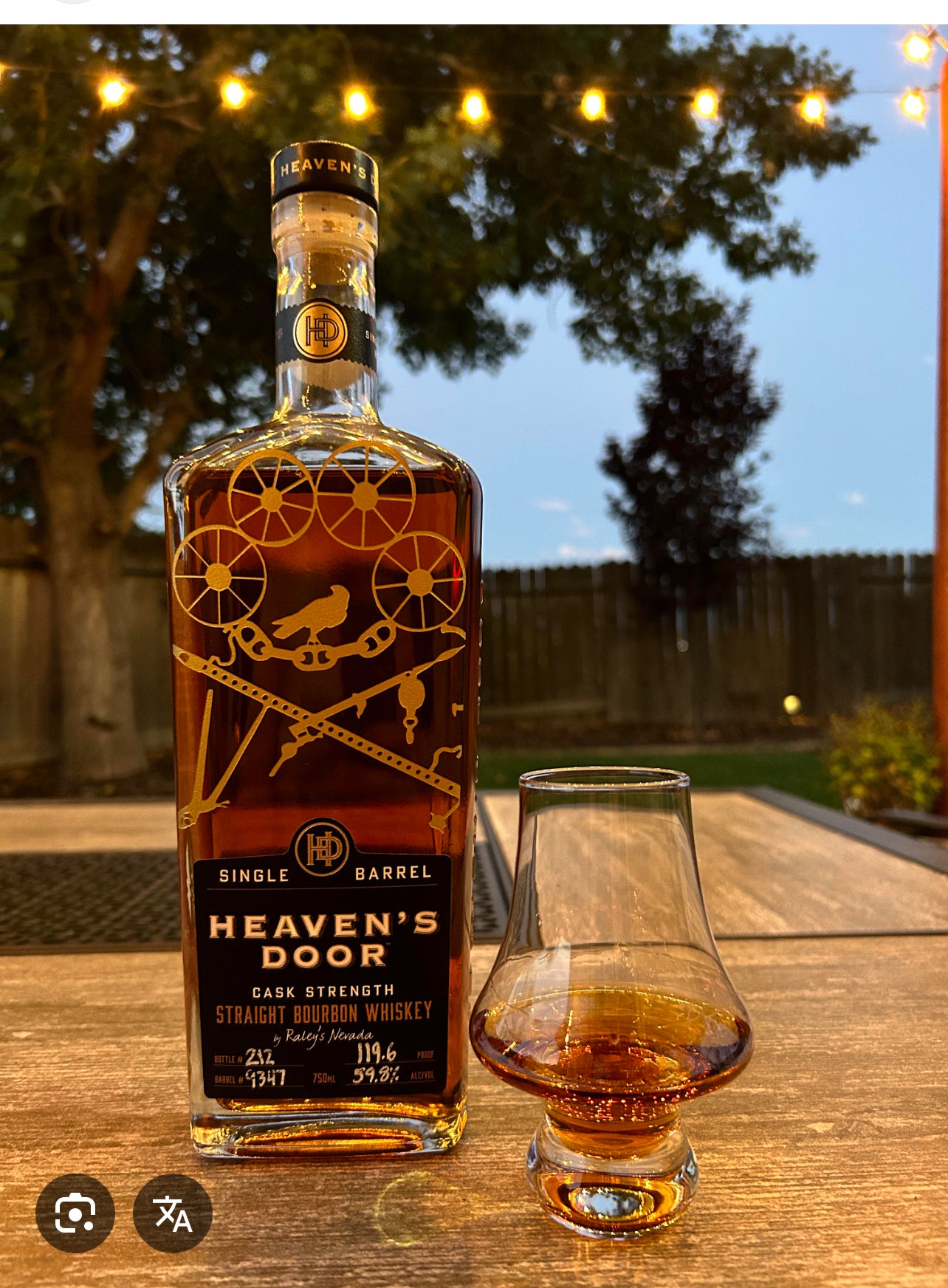 Heaven's Door Straight Bourbon Single Barrel Cask Strength 119.4