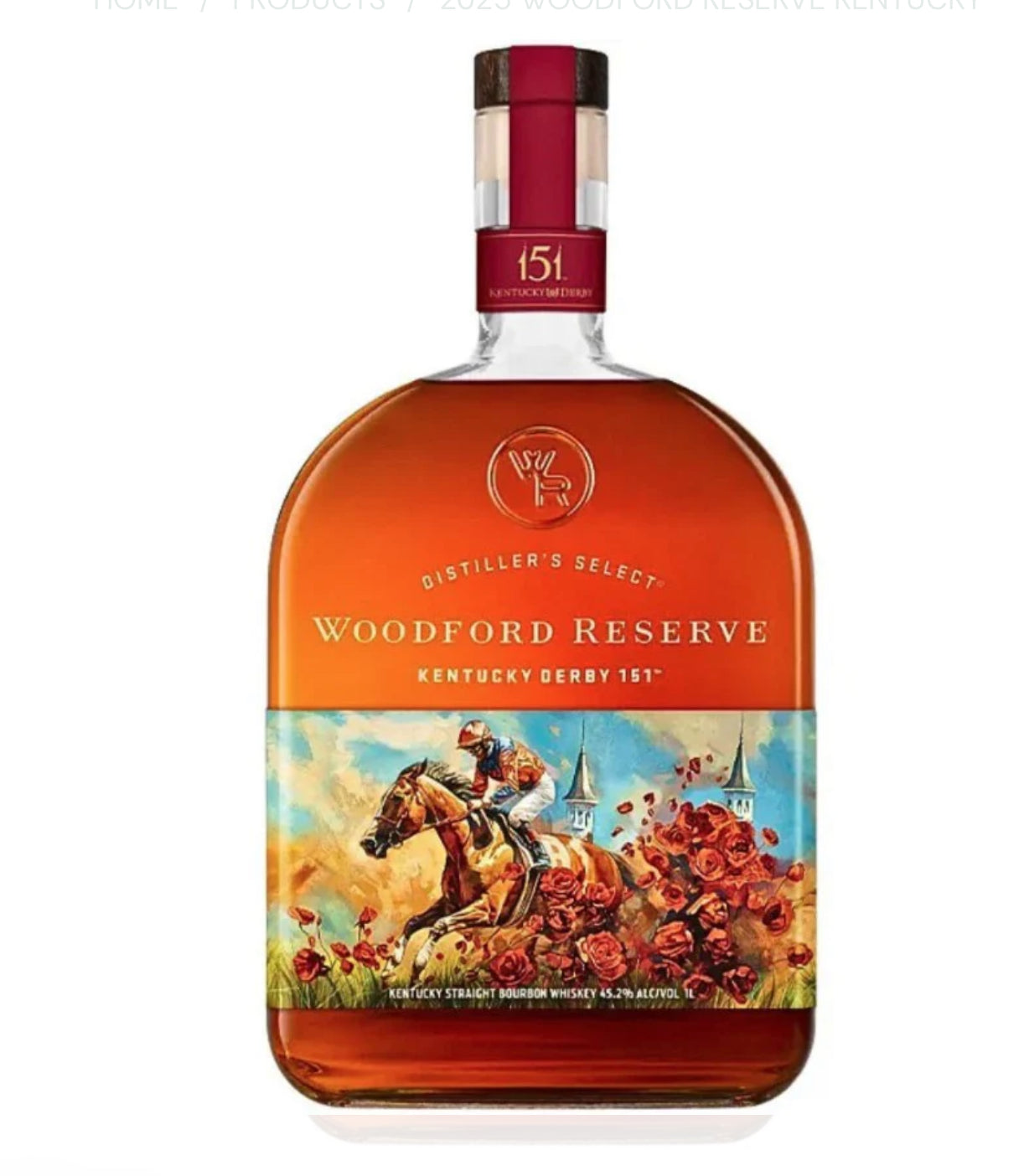 2025 Woodford Reserve Kentucky Derby Edition Bourbon Whiskey 1L