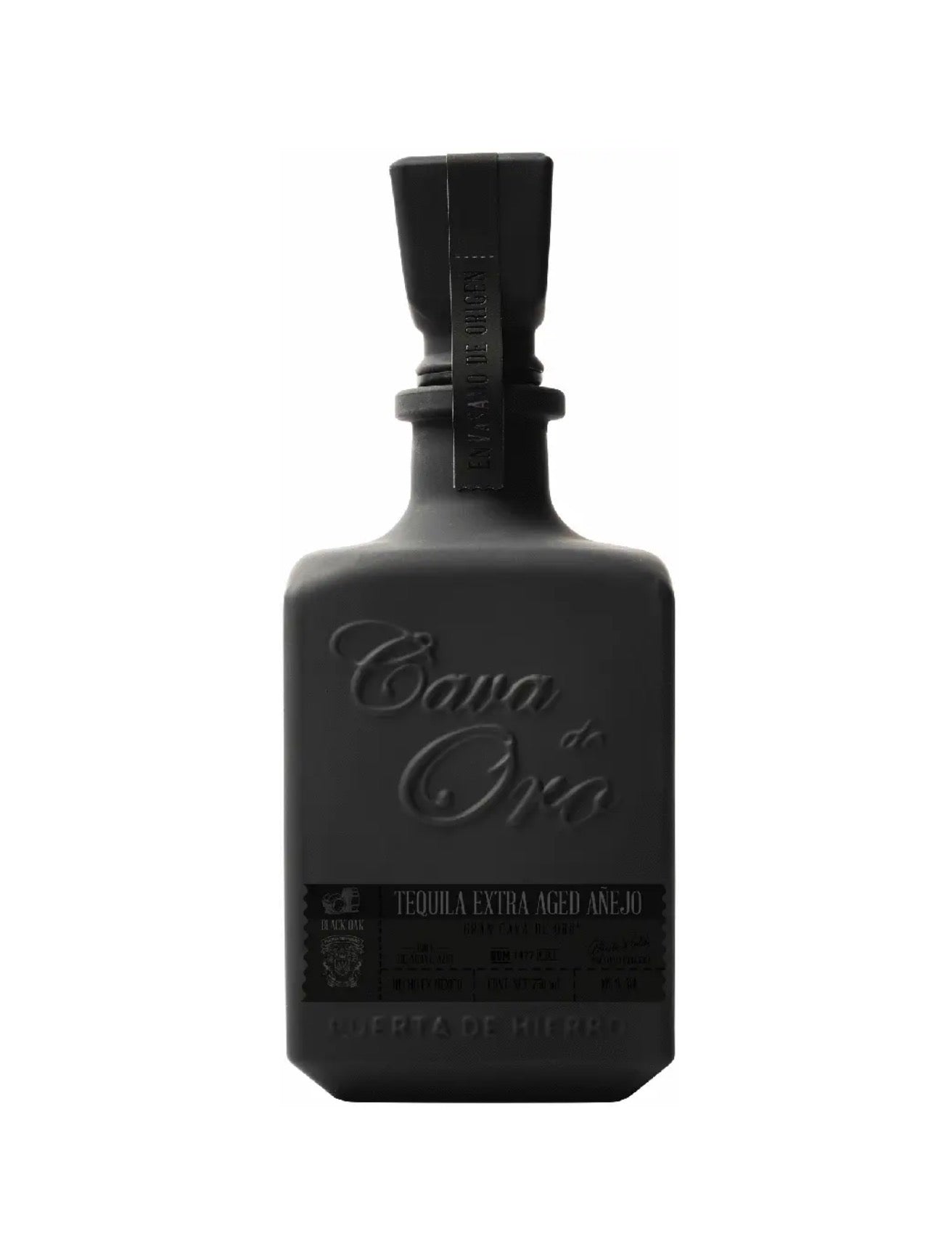 Cava De Oro Tequila Extra Aged Anejo Black 750