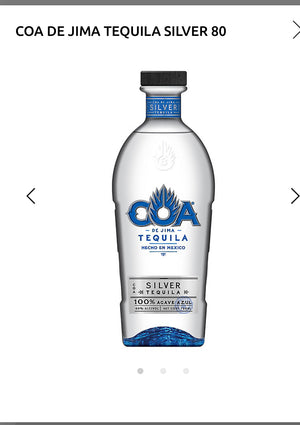 Coa De Jima Tequila Silver 80