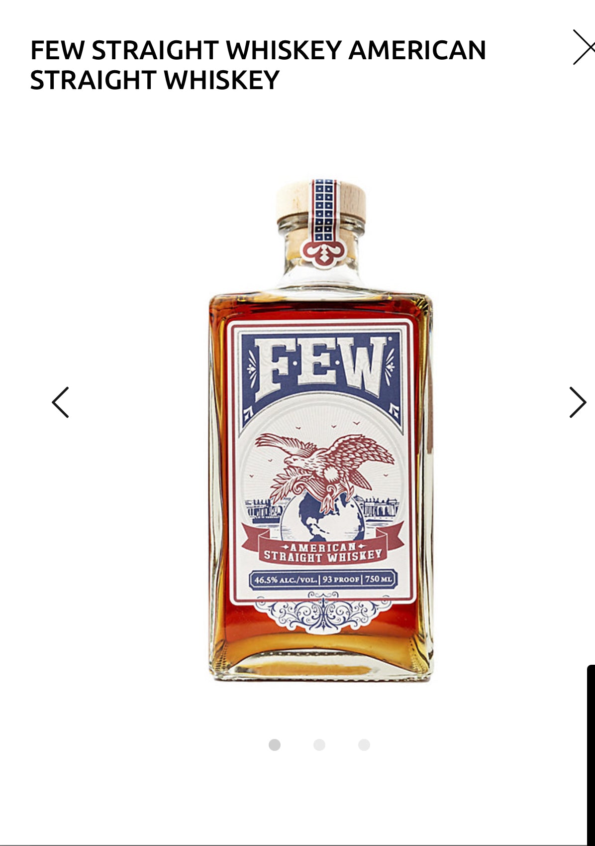 Few Straight Whiskey American 93