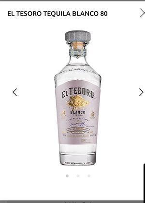 El Tesoro Tequila Blanco 80