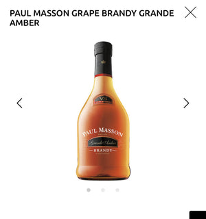 PAUL MASSON GRAPE BRANDY GRANDE AMBER