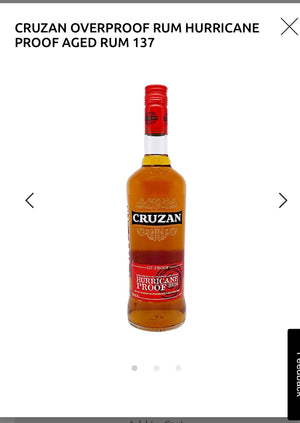 Cruzan Overproof Rum Hurricane Proof Aged