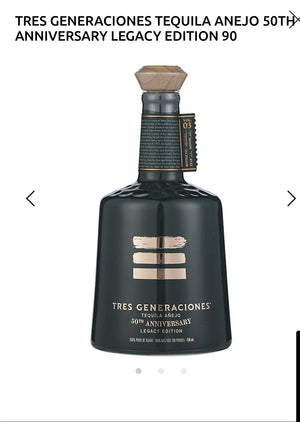 Tres Generaciones Tequila Anejo 50th Anniversary Legacy Edition 90