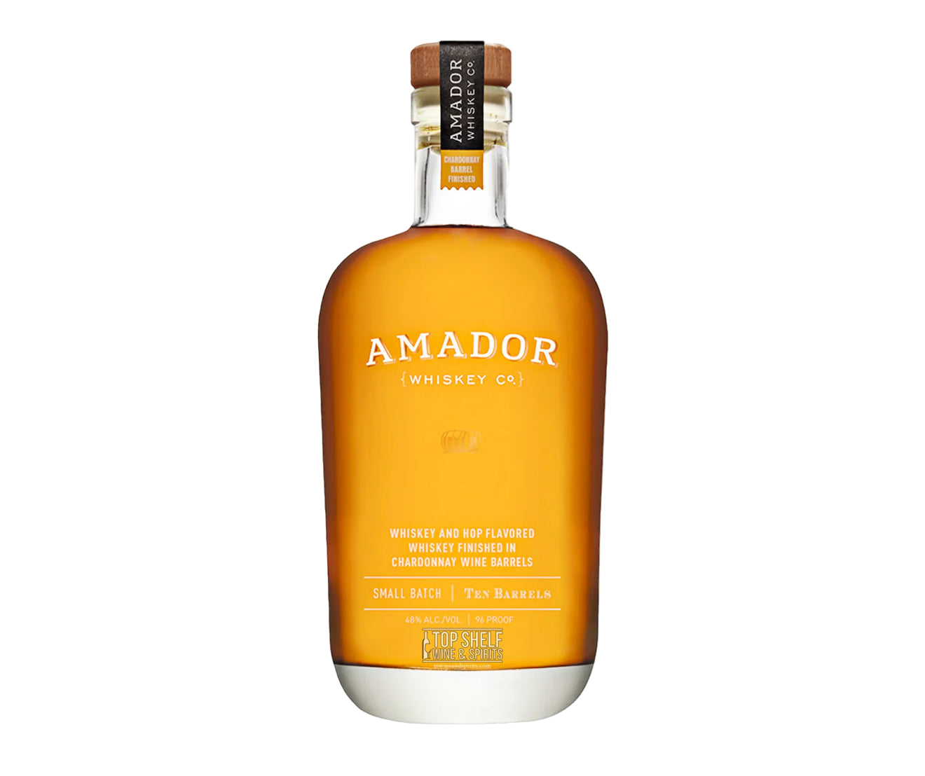 Amador Whiskey Co. Rye Whiskey Small Batch Ten Barrels Finished In Cognac And Shery Barrels 95