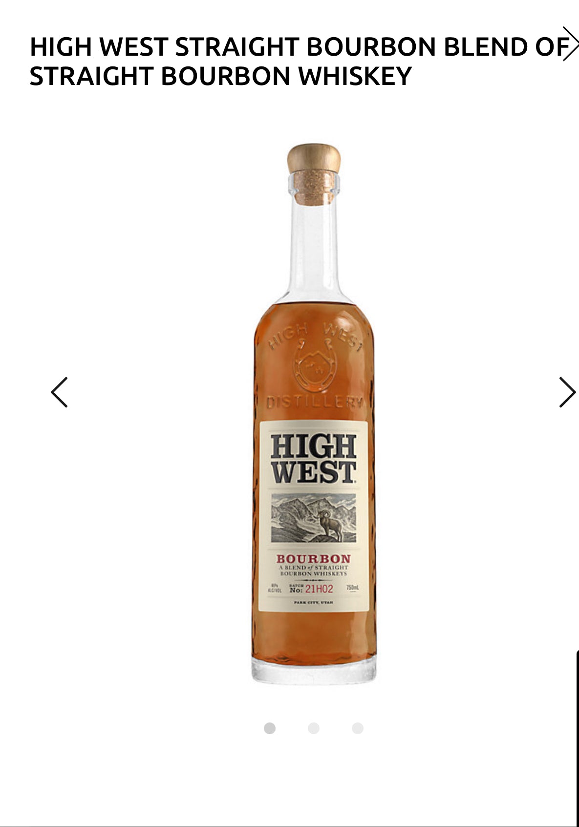 High West Blended Bourbon 92