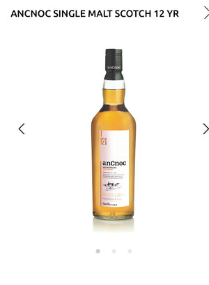 Ancnoc Single Malt Scotch 12 Yr 86
