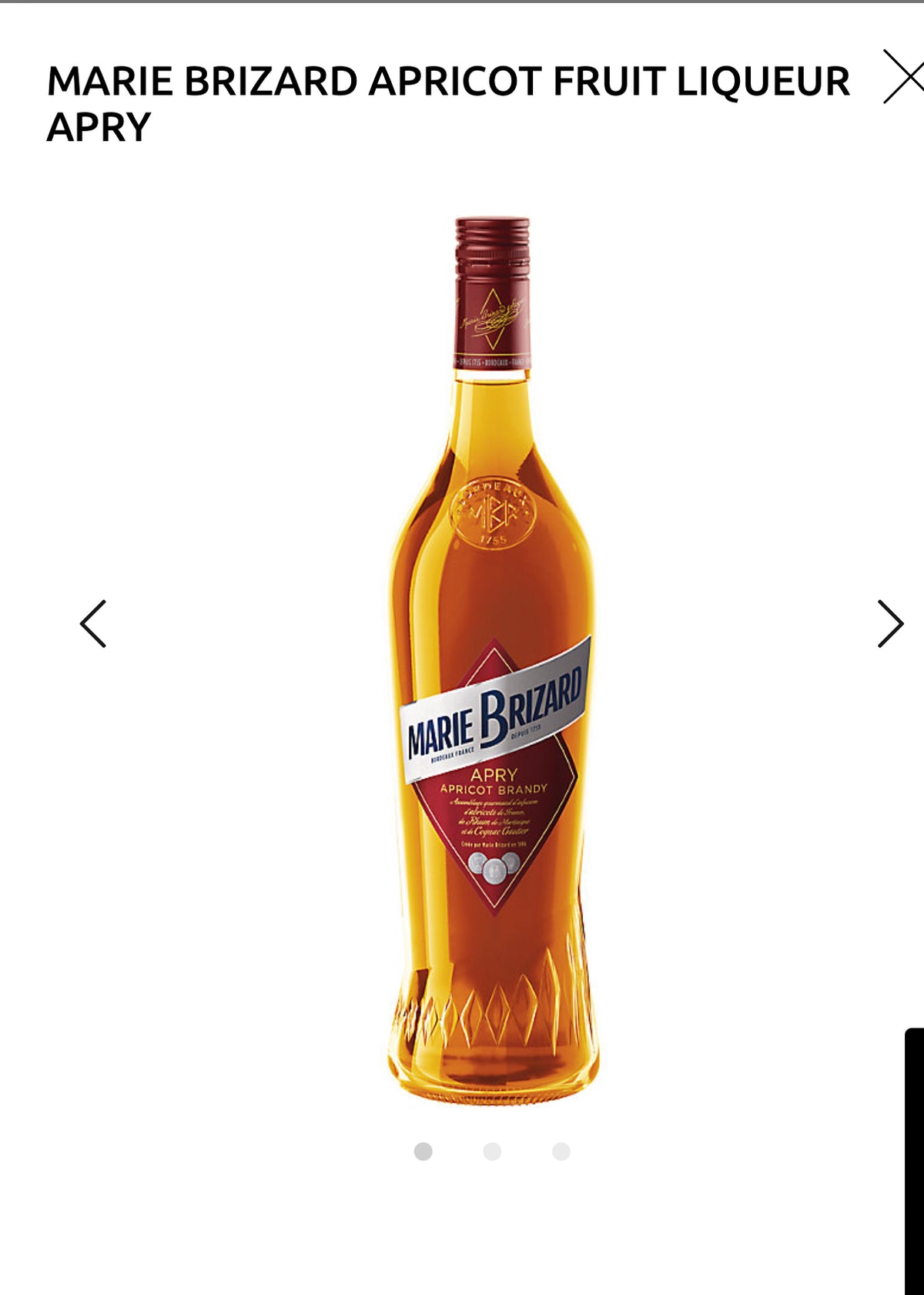 Apry Marie Brizard Apricot Liqueur Apry 41