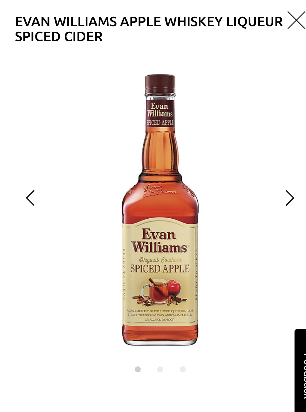 Evan Williams Spiced Cider 34